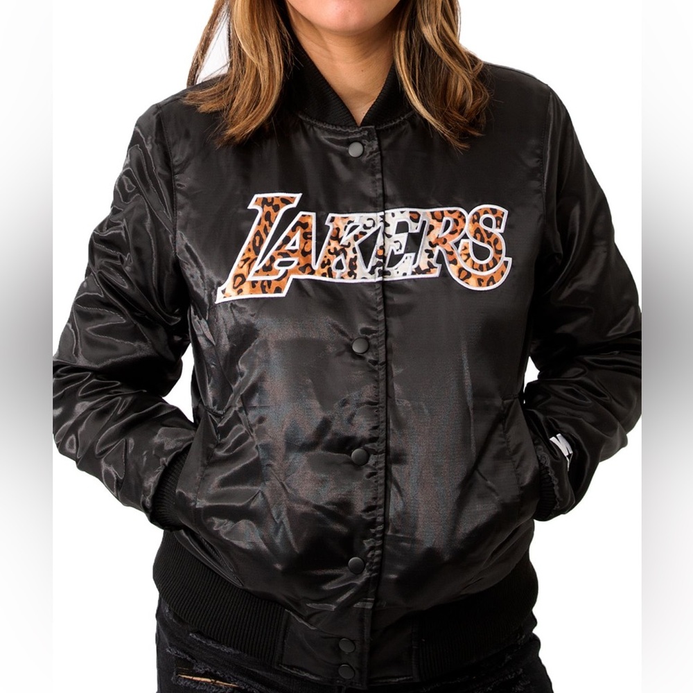 Los Angeles Lakers Women’s Jacket Black/Leopard